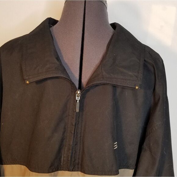 DOCKERS Golf Jacket Navy Blue and Tan XL - Picture 6 of 7